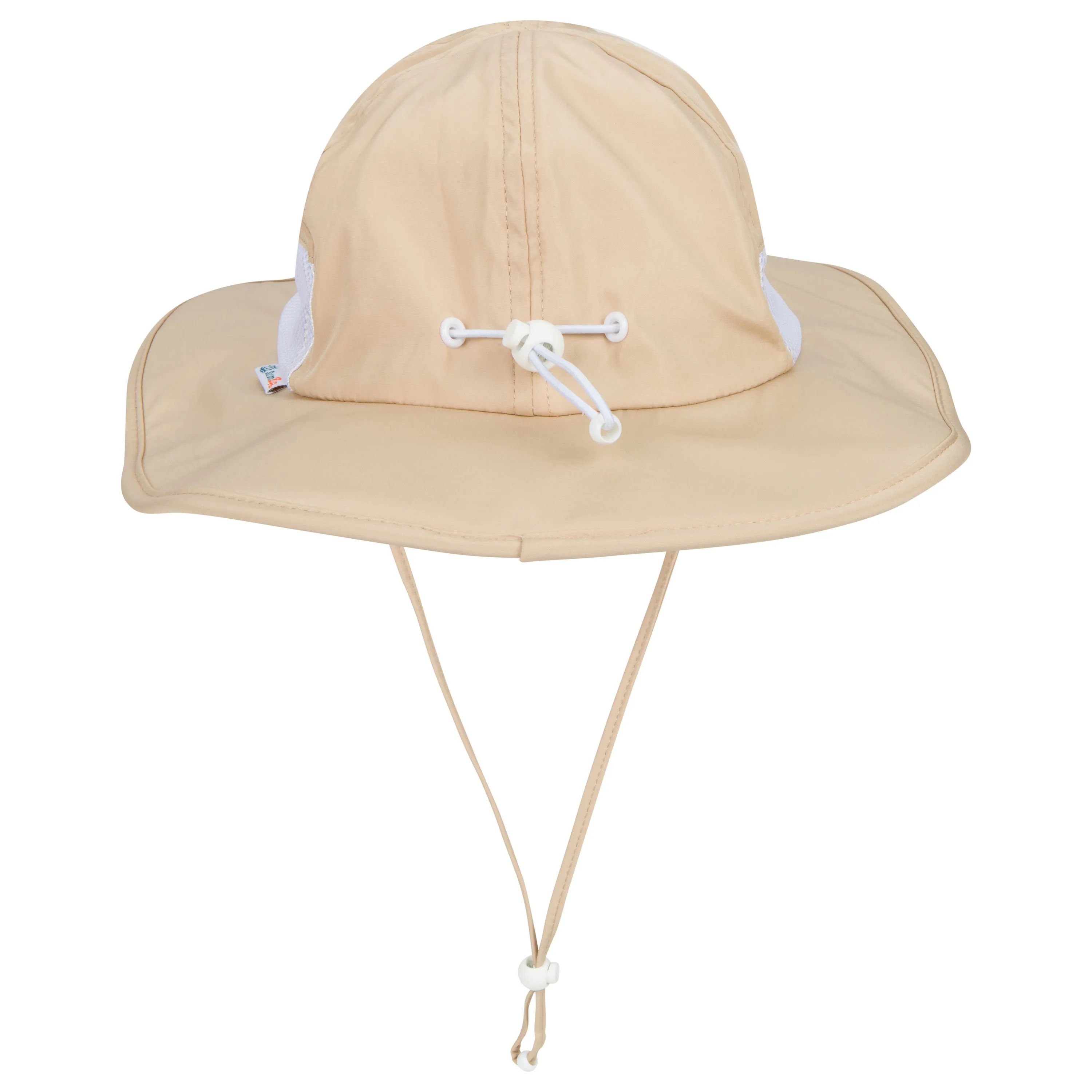 Kids Wide Brim Sun Hat "Fun Sun Day Play Hat" - Beige