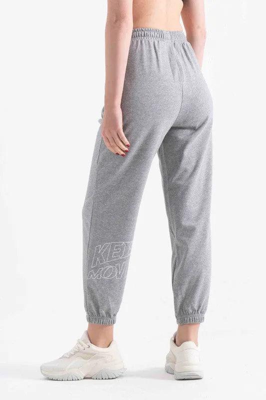 KNIT TRACK PANTS