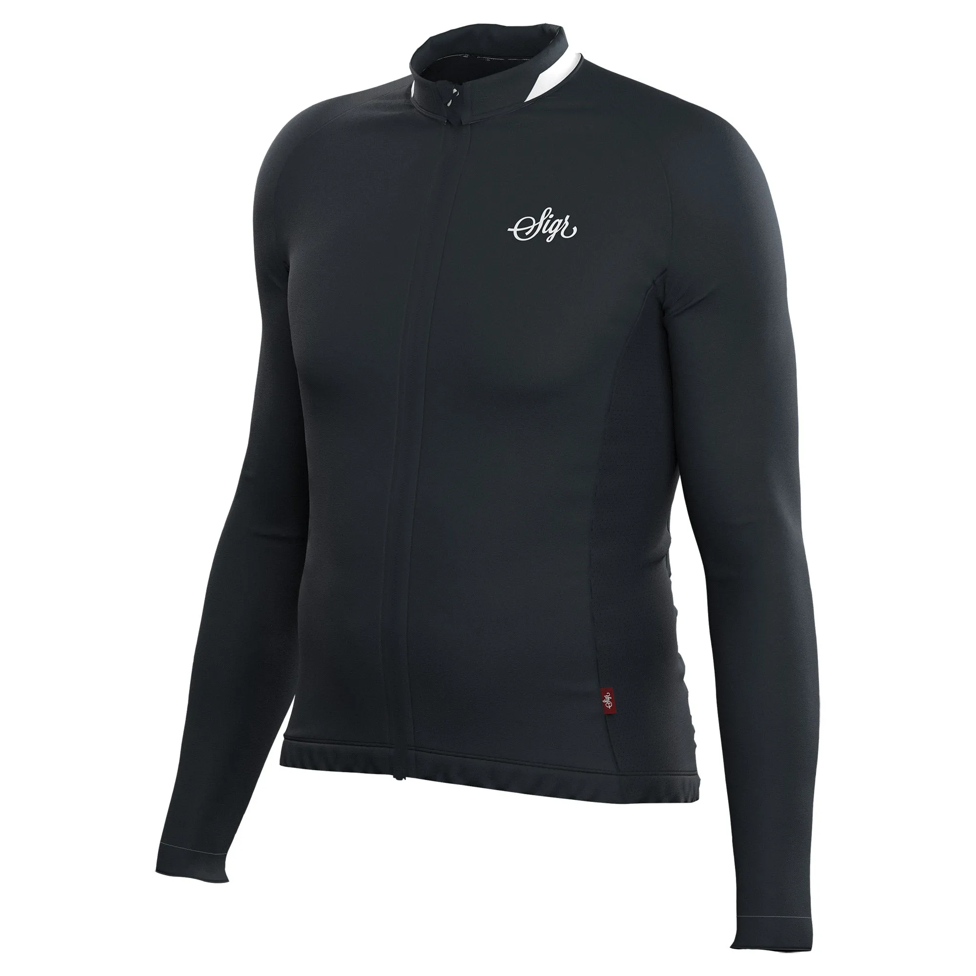 Krokus Black Men's Warmer Long Sleeved Cycling Jersey