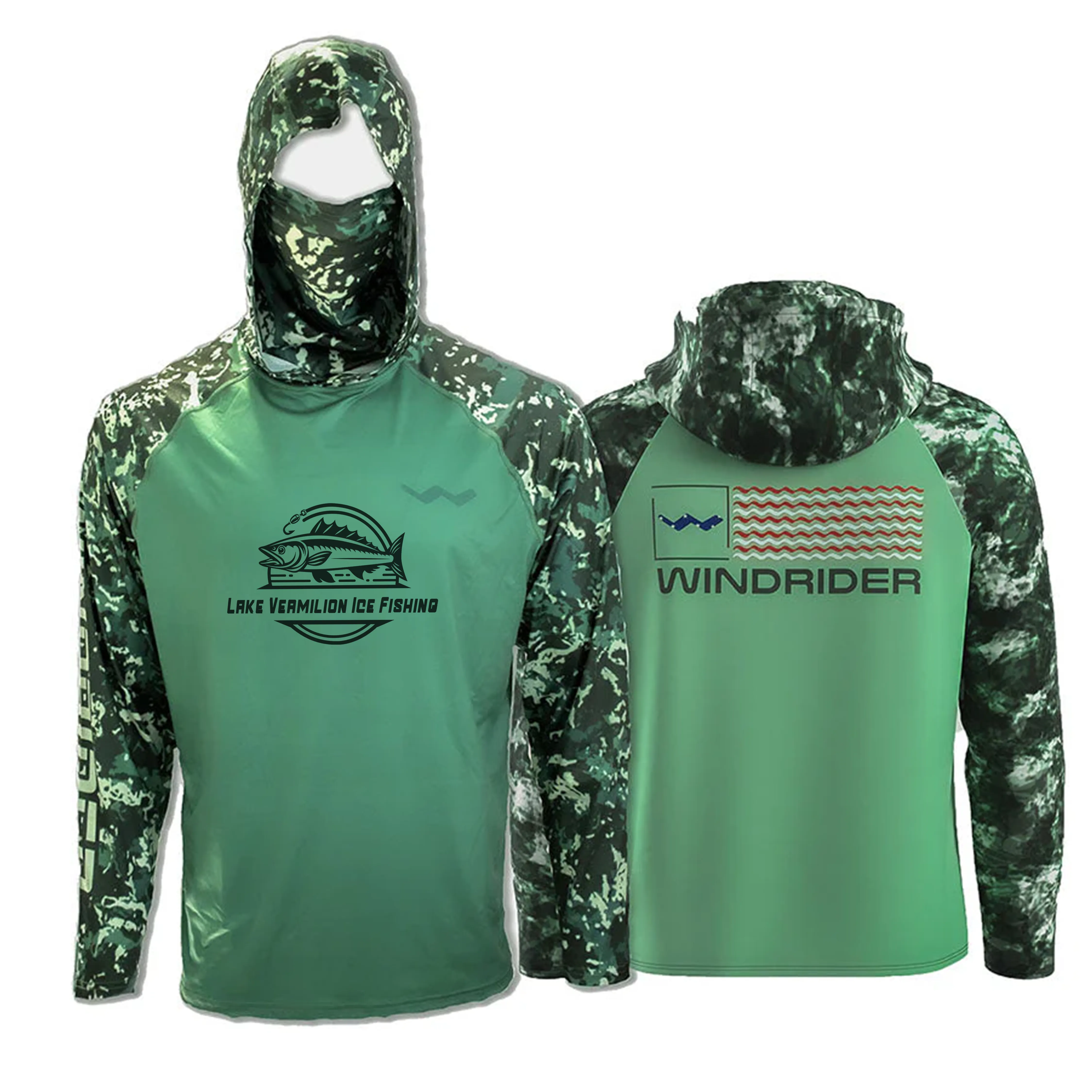 Lake Vermilion Ice Fishing Atoll Fishing Shirt