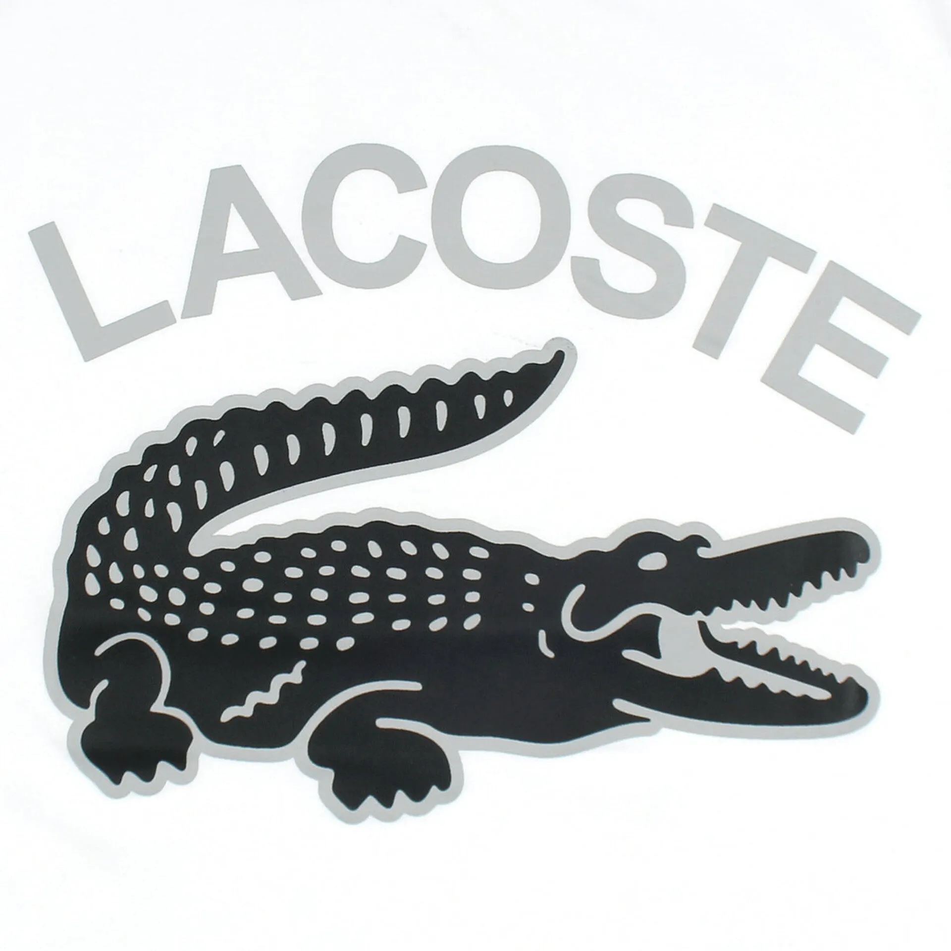 LC - Men 'White' Lacoste Printed Logo T-Shirt LC781