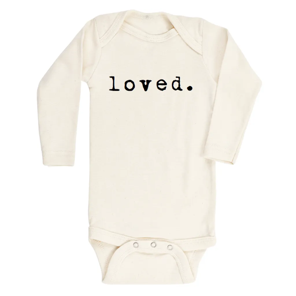 Loved. - Long Sleeve Organic Baby Bodysuit