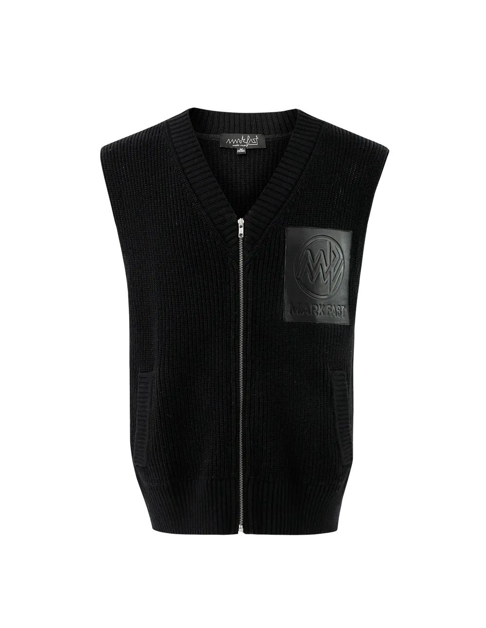 MARK FAST Wool blend v neck knit vest