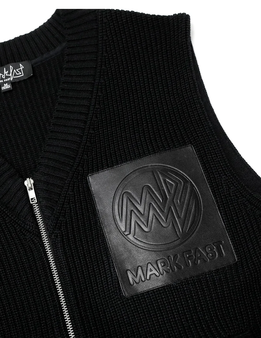 MARK FAST Wool blend v neck knit vest