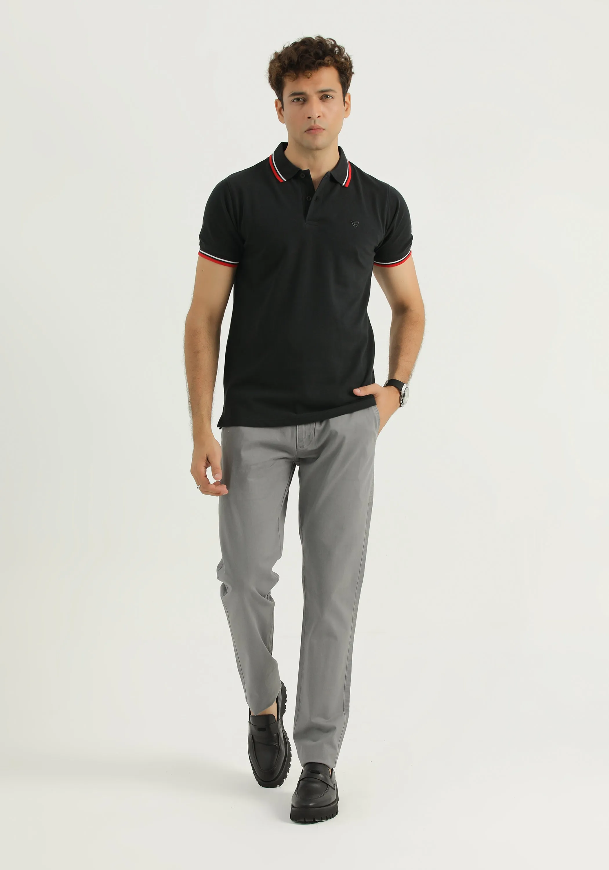 Men Black Polo Shirt