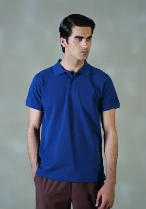 Men Blue Polo Shirt