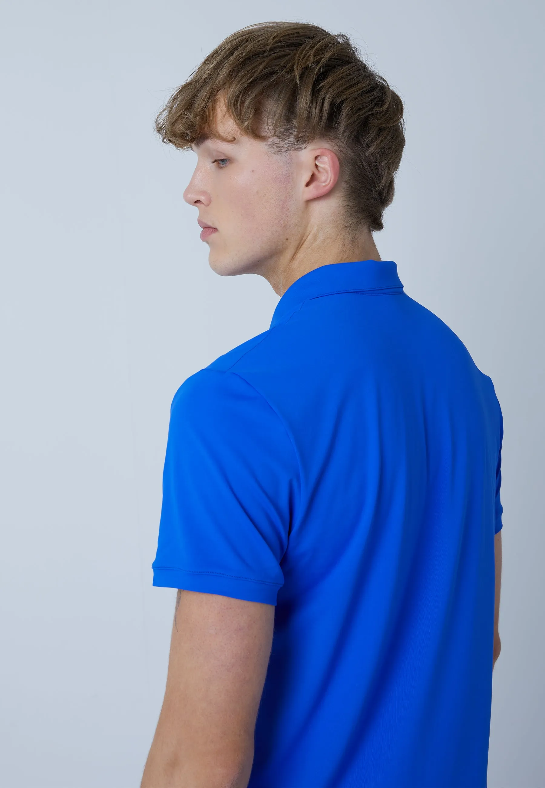 Men Tennis Polo Shirt, cobalt blue