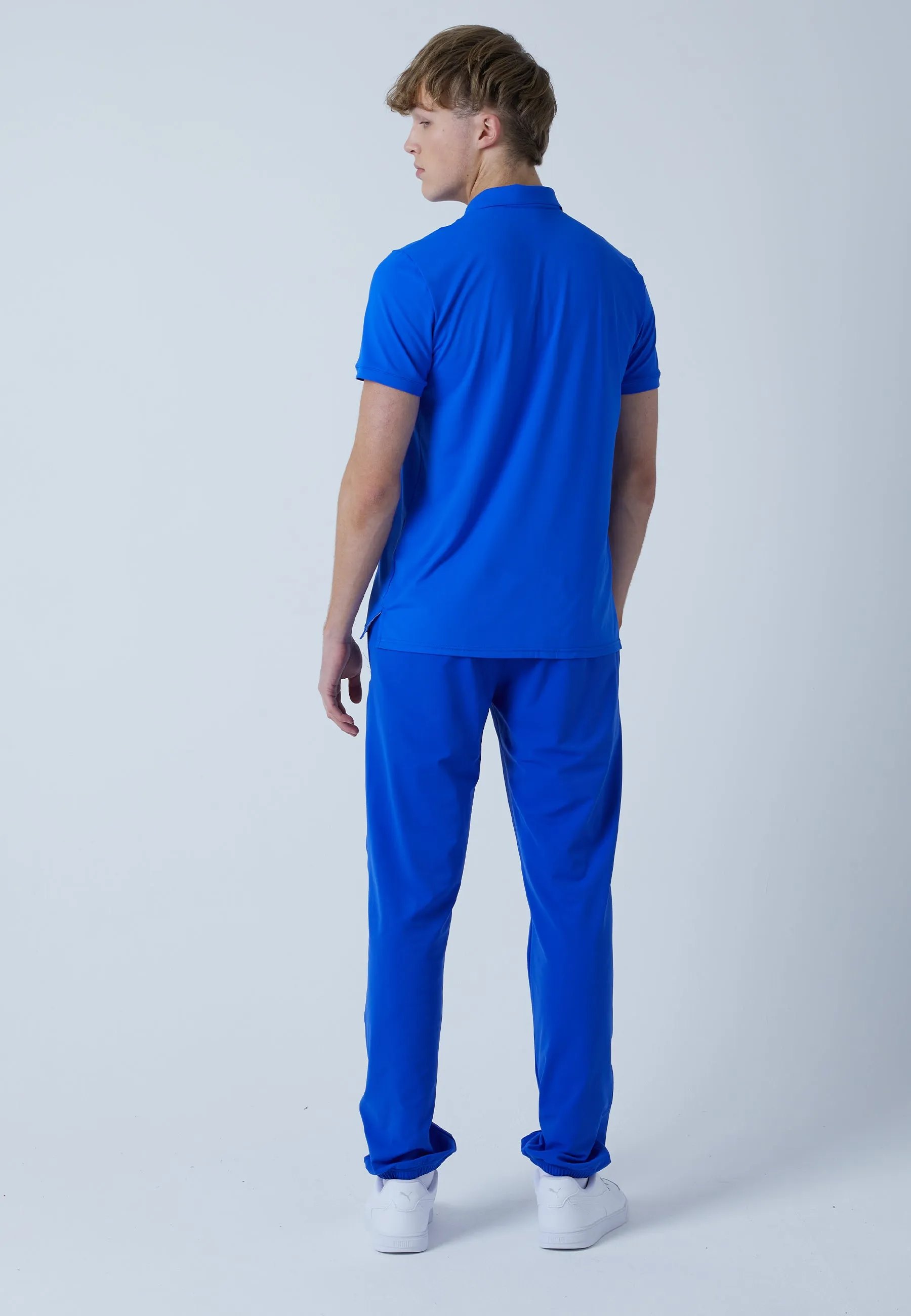 Men Tennis Polo Shirt, cobalt blue