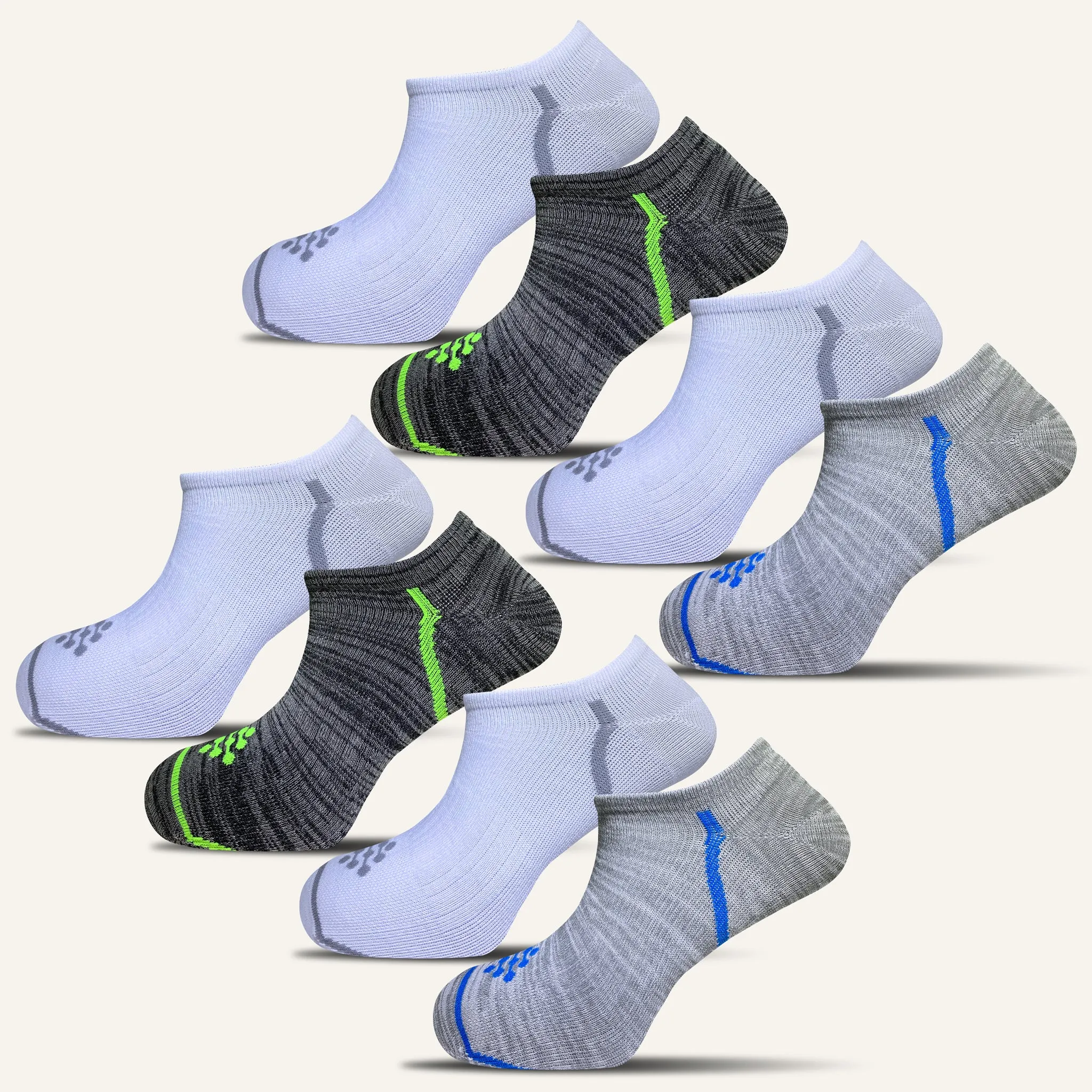 Men's Athletic Ultra Light Liner Socks - 8 Pair