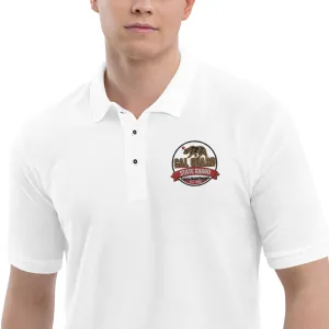 Men's California State Guard Logo Polo - White