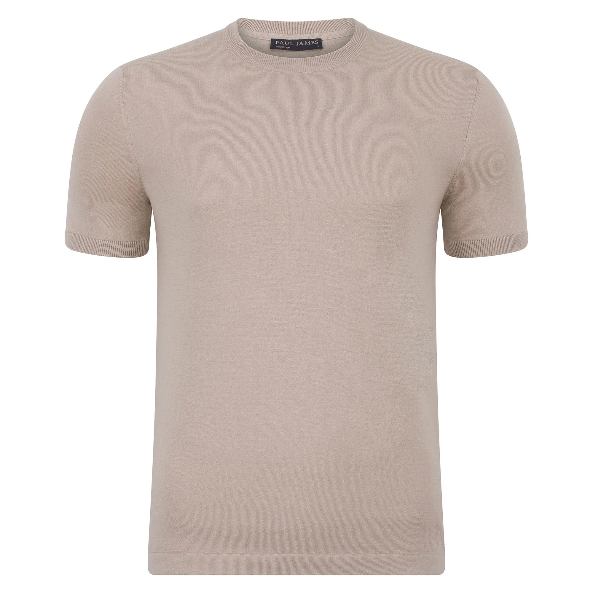 Mens Ultra Fine Cotton Knitted T-Shirt