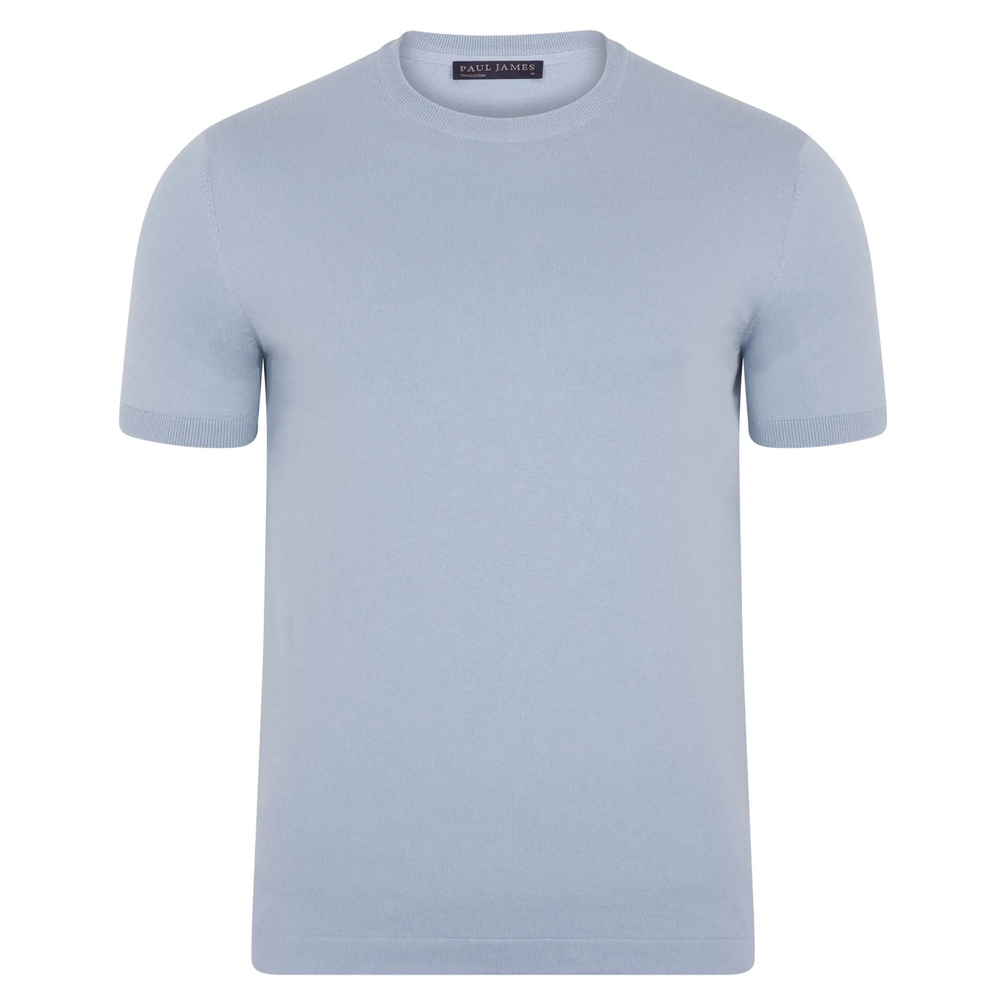 Mens Ultra Fine Cotton Knitted T-Shirt