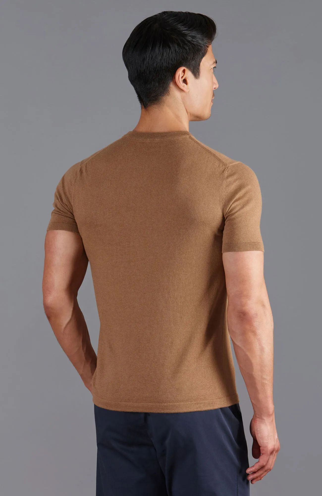 Mens Ultra Fine Cotton Knitted T-Shirt