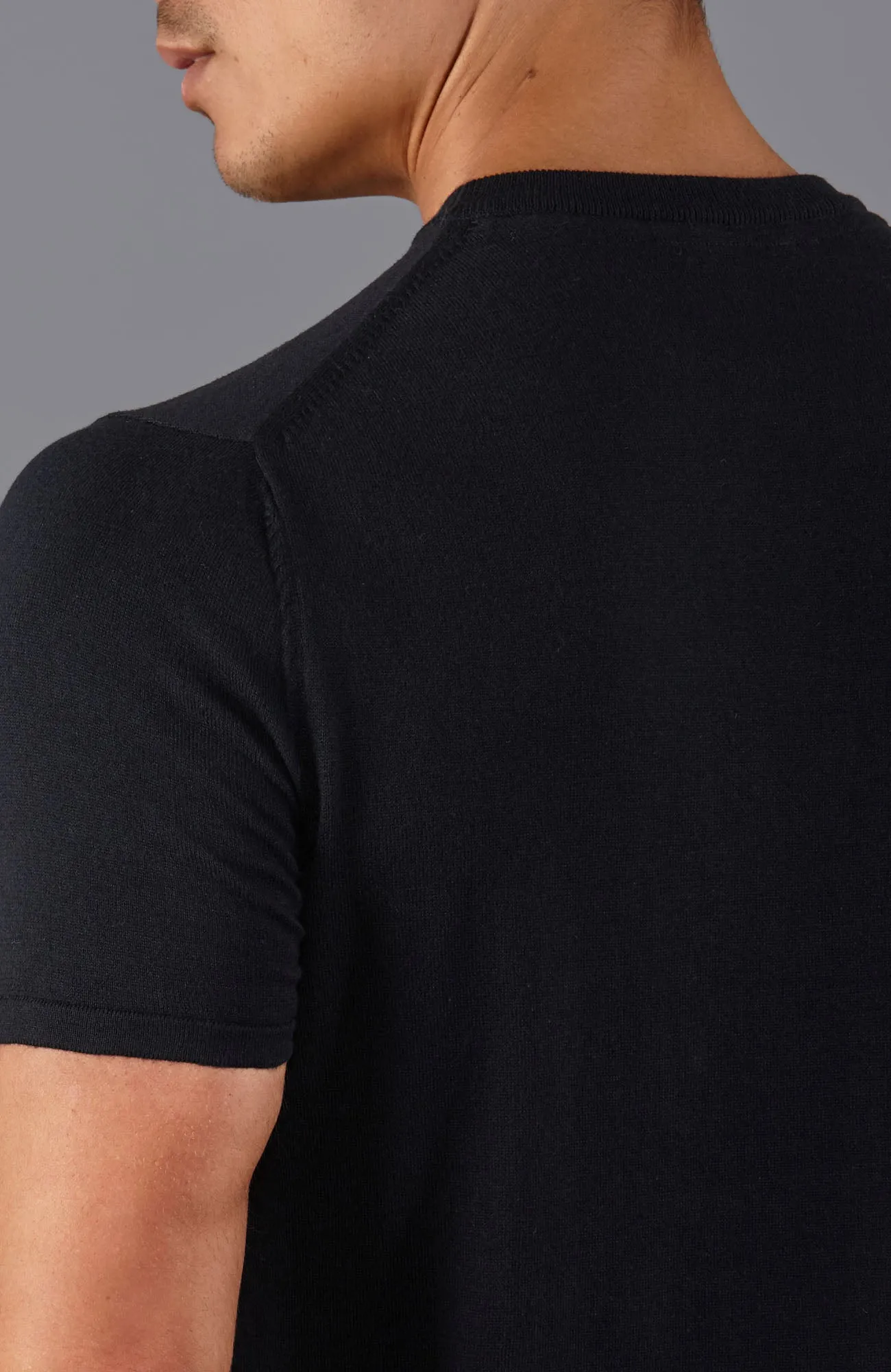 Mens Ultra Fine Cotton Knitted T-Shirt