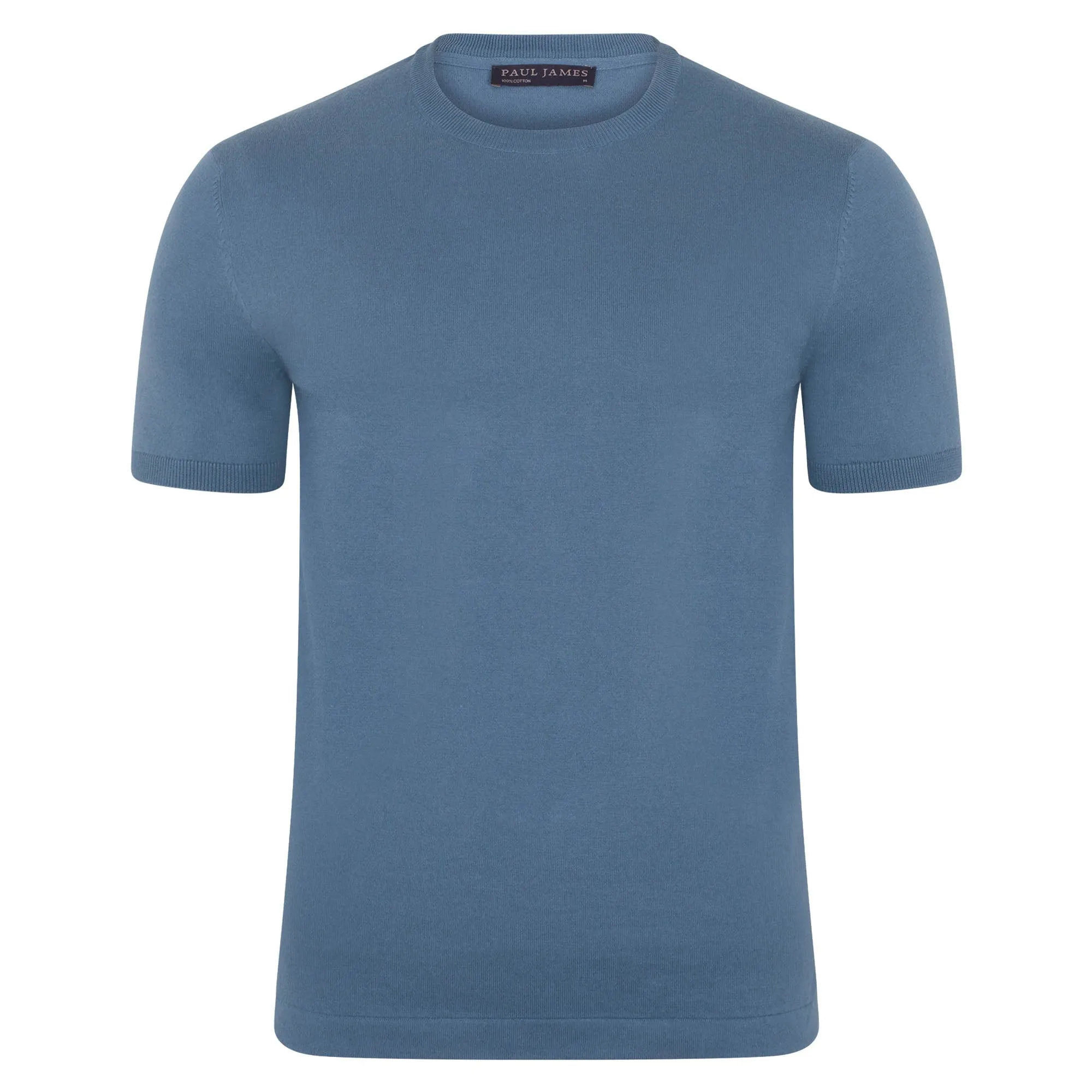 Mens Ultra Fine Cotton Knitted T-Shirt