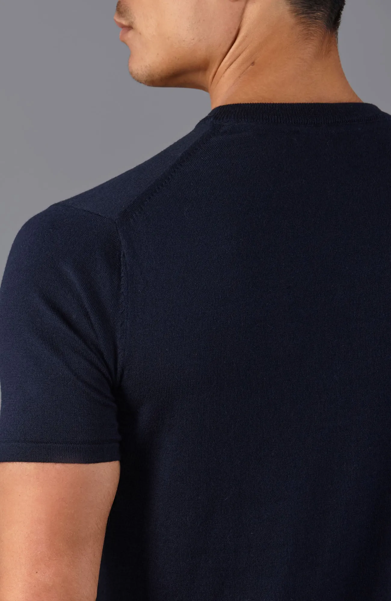 Mens Ultra Fine Cotton Knitted T-Shirt