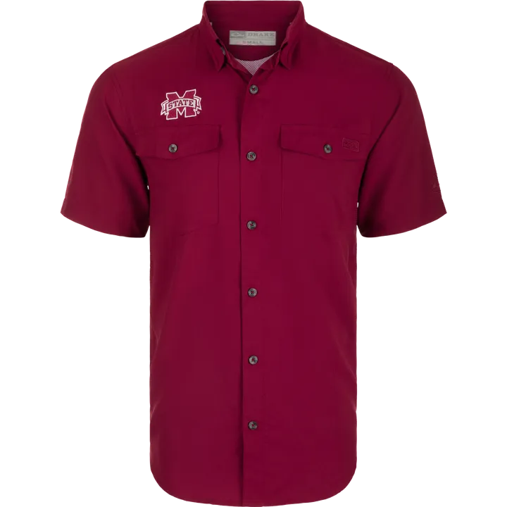 Mississippi State Frat Dobby Solid SS Shirt