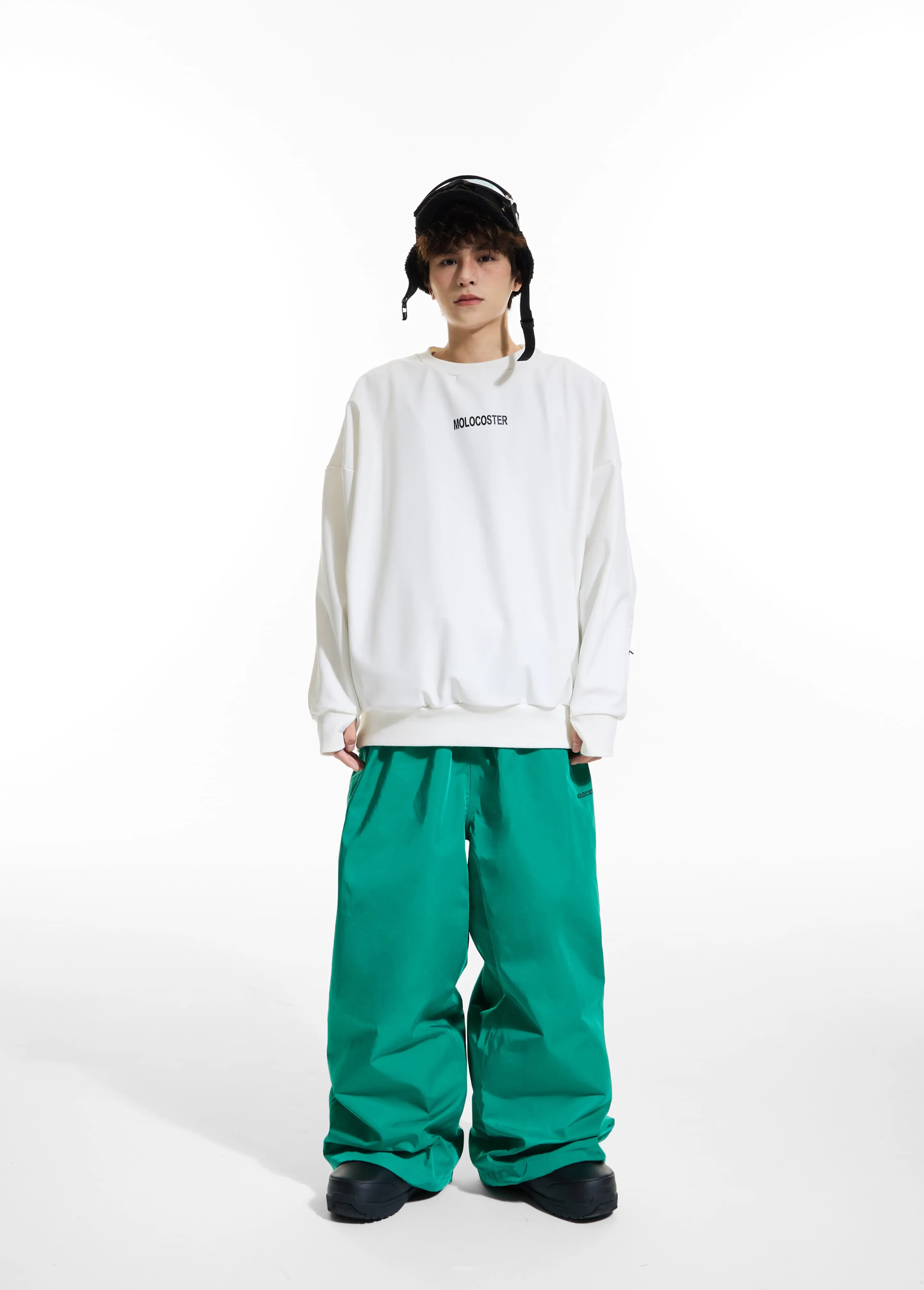 Molocoster Oversize Fleece Snow Pants - Unisex