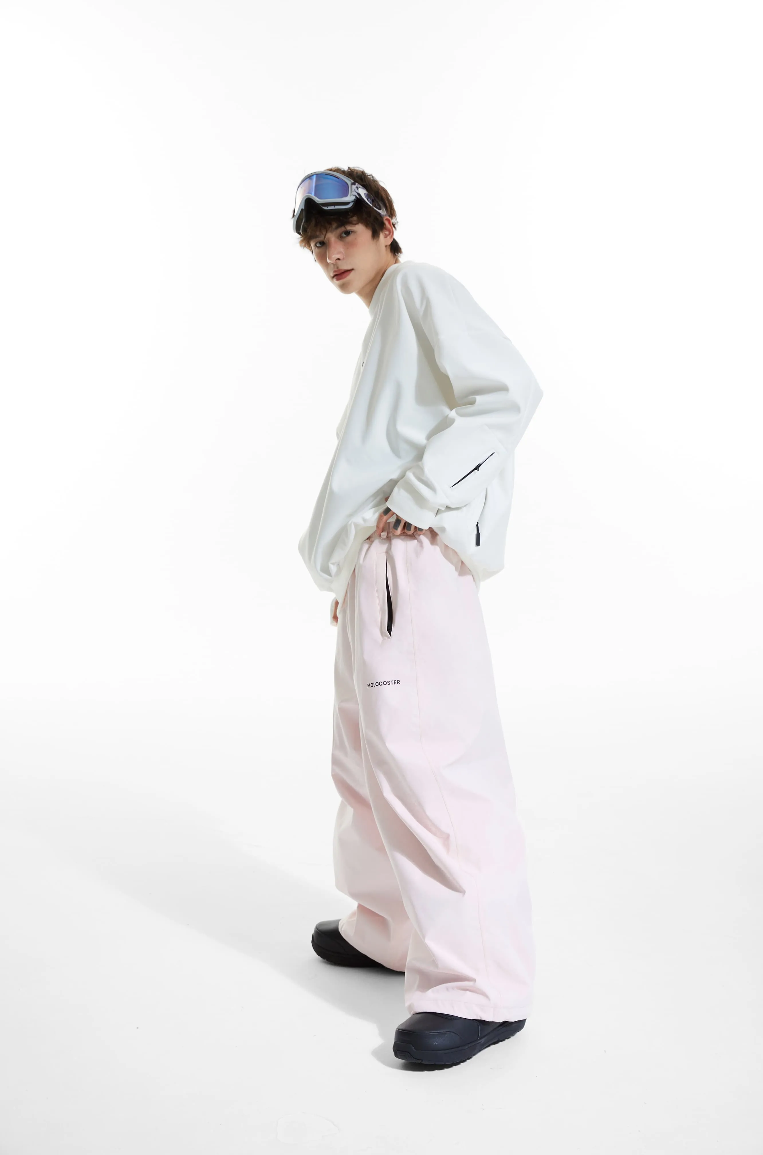 Molocoster Oversize Fleece Snow Pants - Unisex