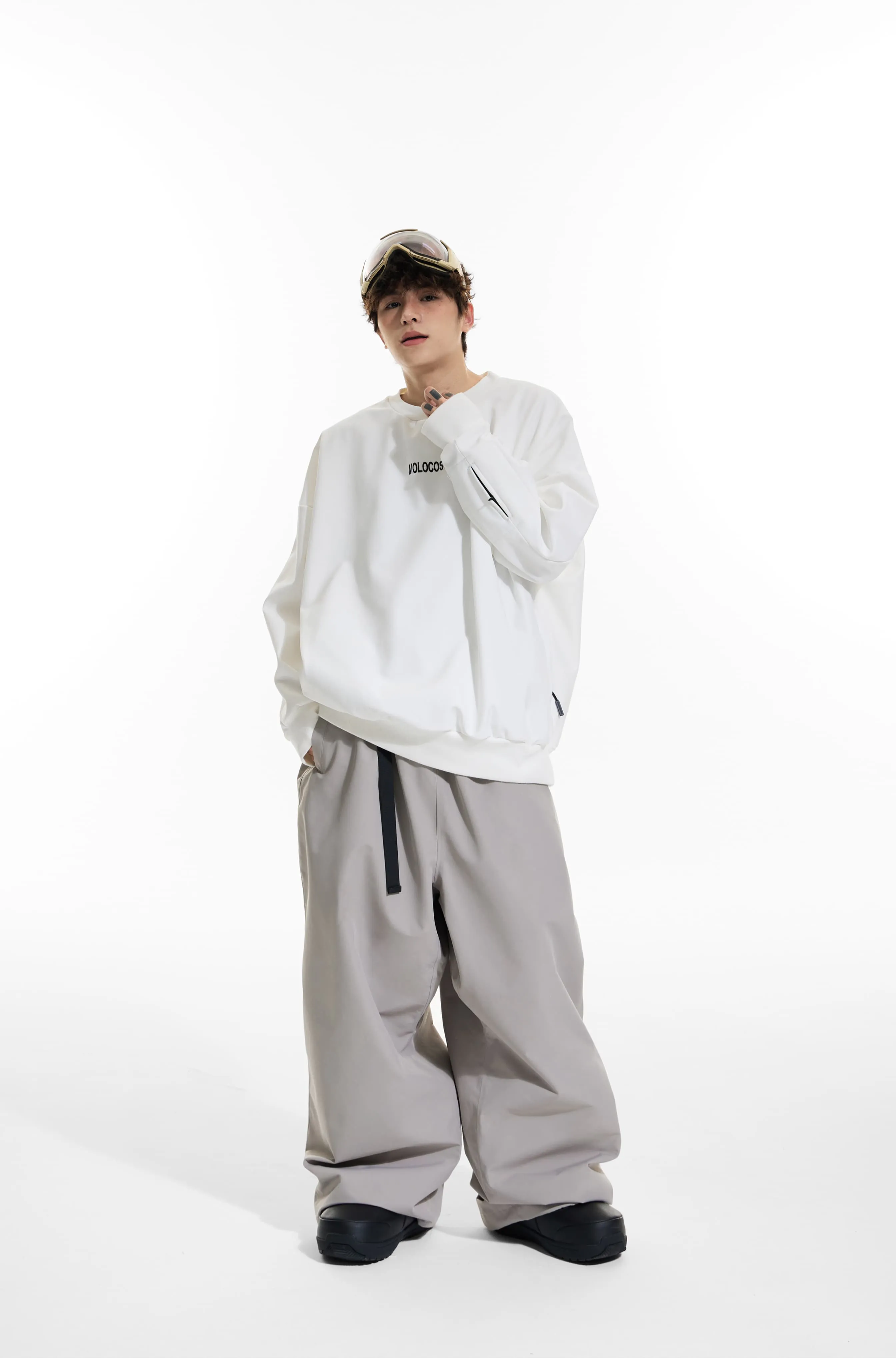 Molocoster Oversize Fleece Snow Pants - Unisex