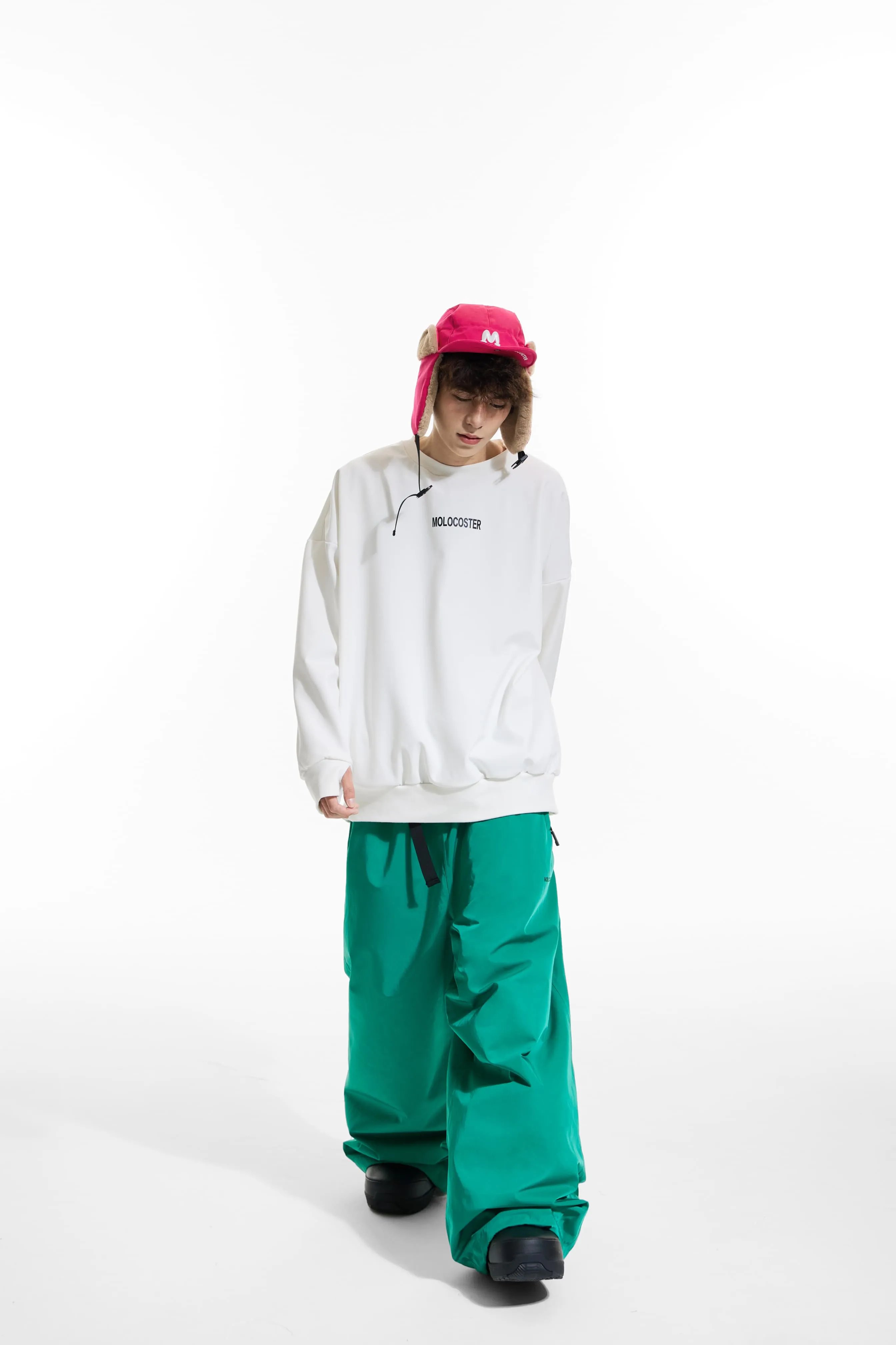 Molocoster Oversize Fleece Snow Pants - Unisex