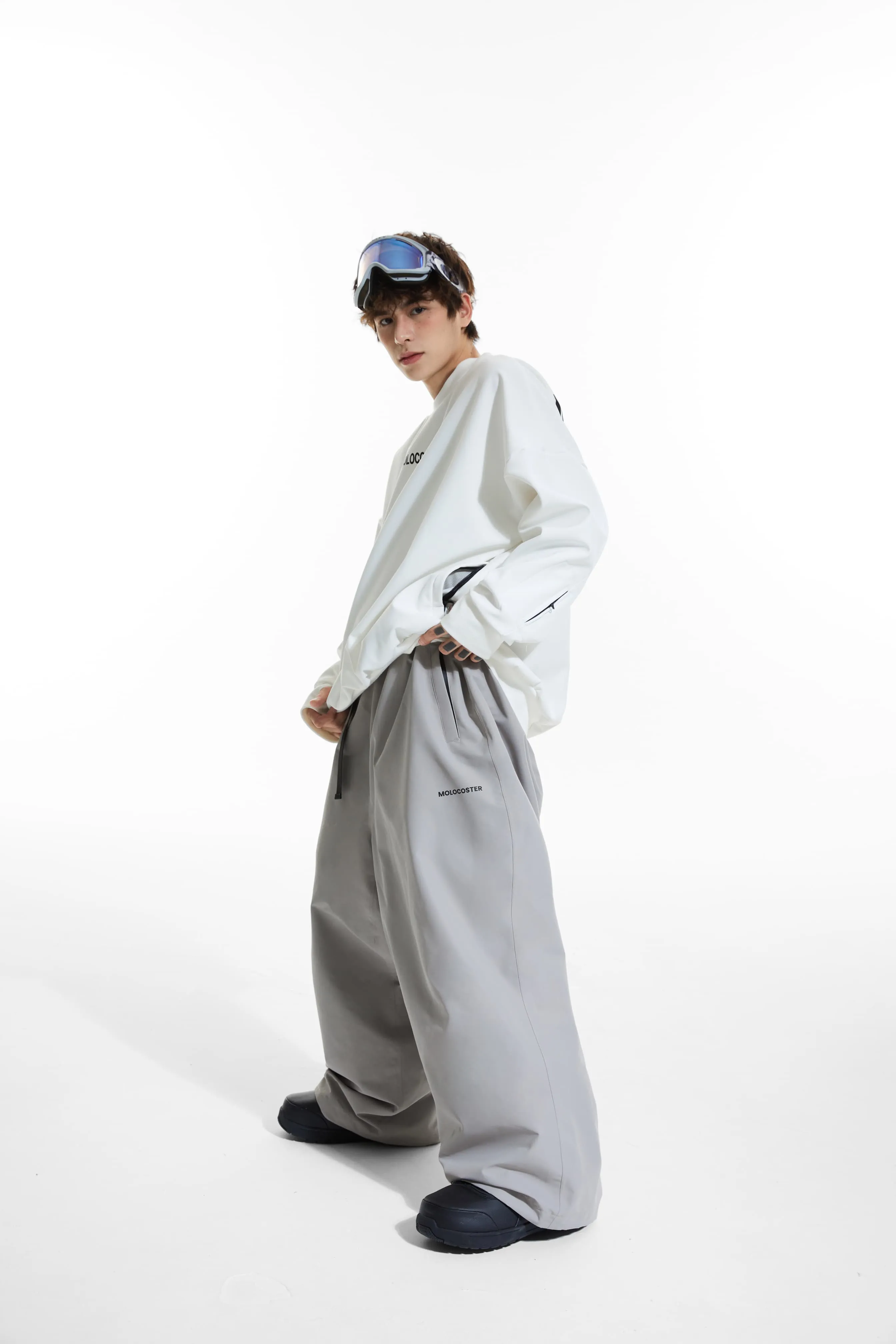 Molocoster Oversize Fleece Snow Pants - Unisex