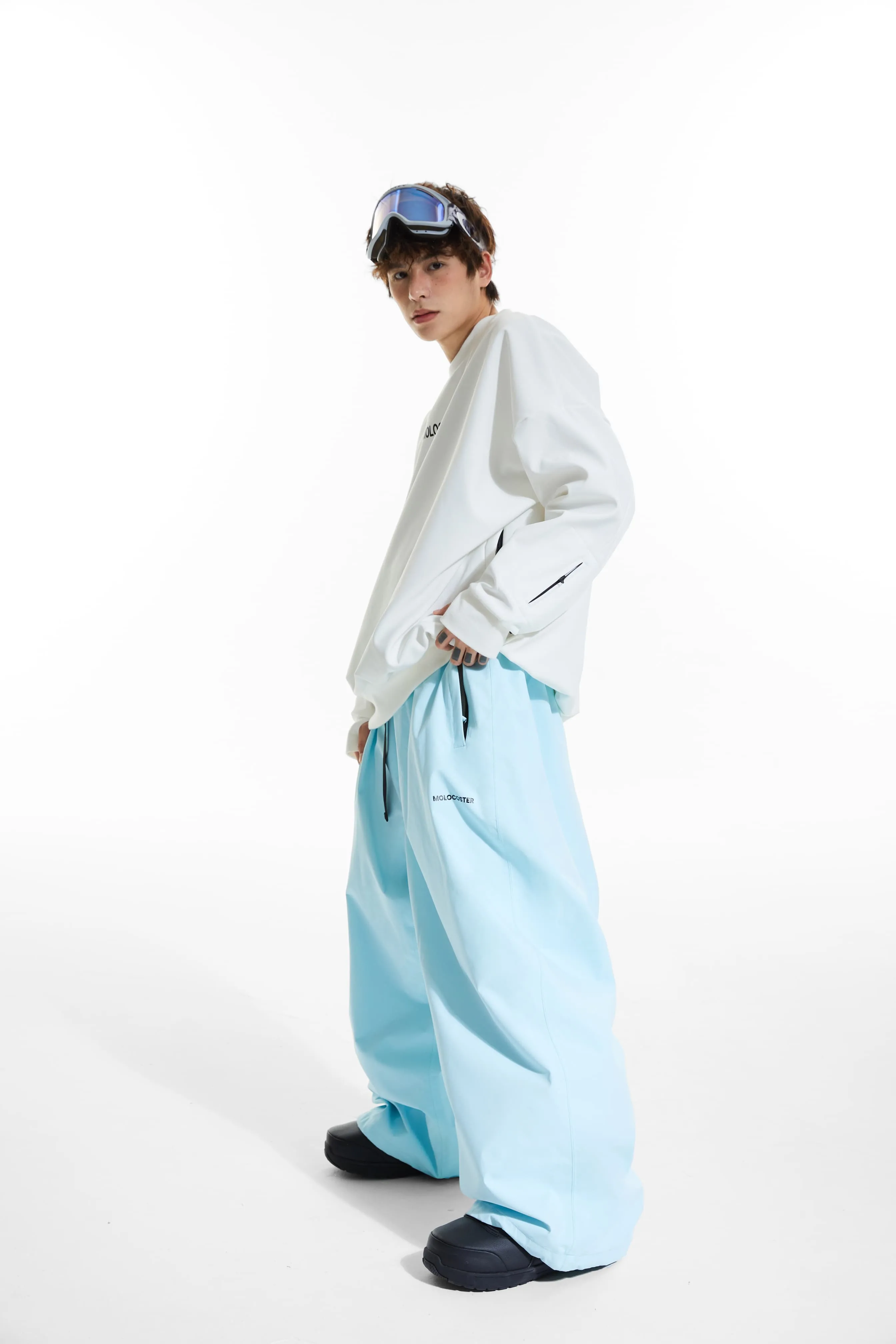 Molocoster Oversize Fleece Snow Pants - Unisex