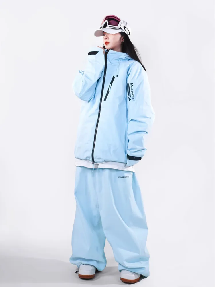 Molocoster Oversize Fleece Snow Pants - Unisex