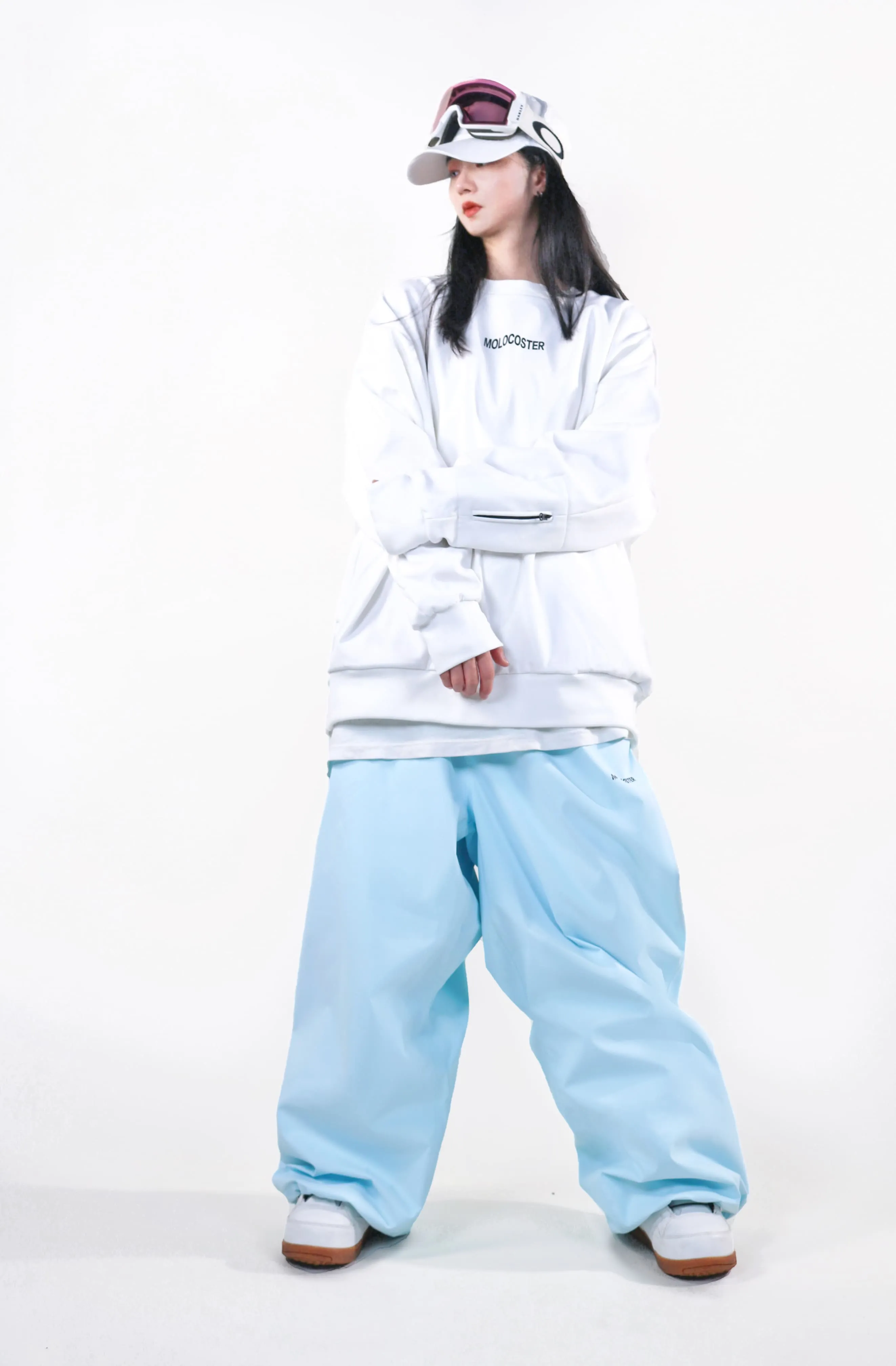 Molocoster Oversize Fleece Snow Pants - Unisex