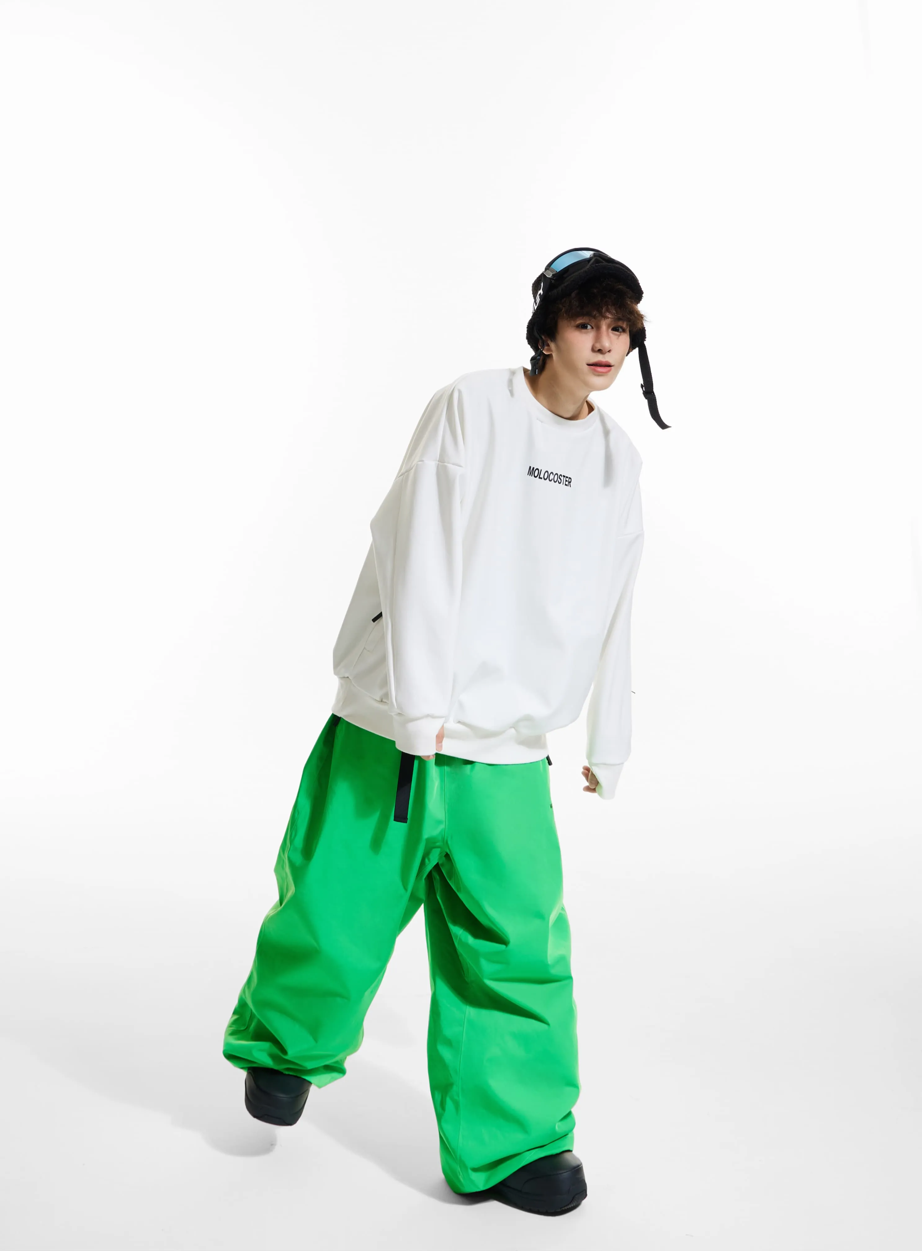 Molocoster Oversize Fleece Snow Pants - Unisex