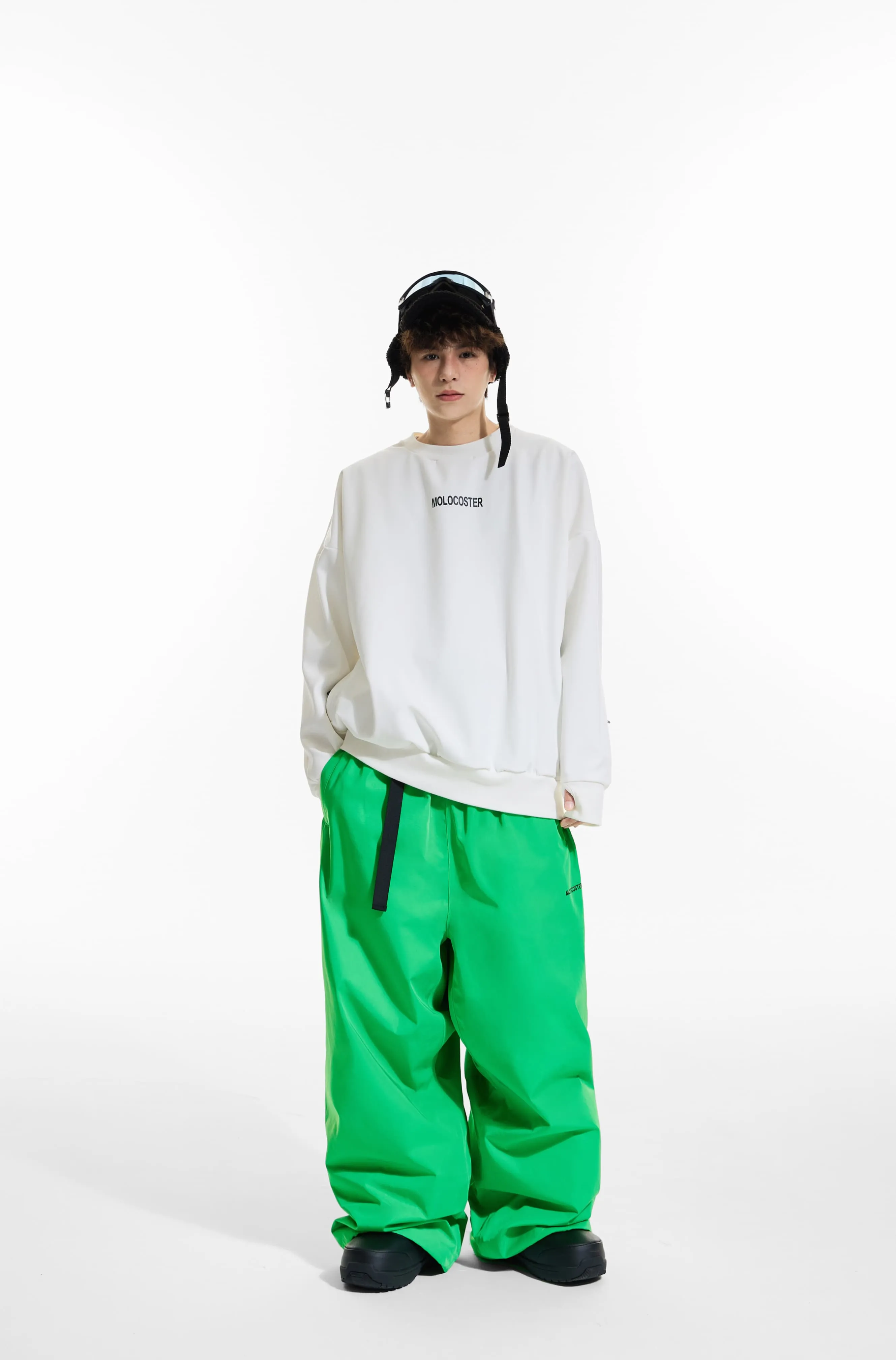 Molocoster Oversize Fleece Snow Pants - Unisex