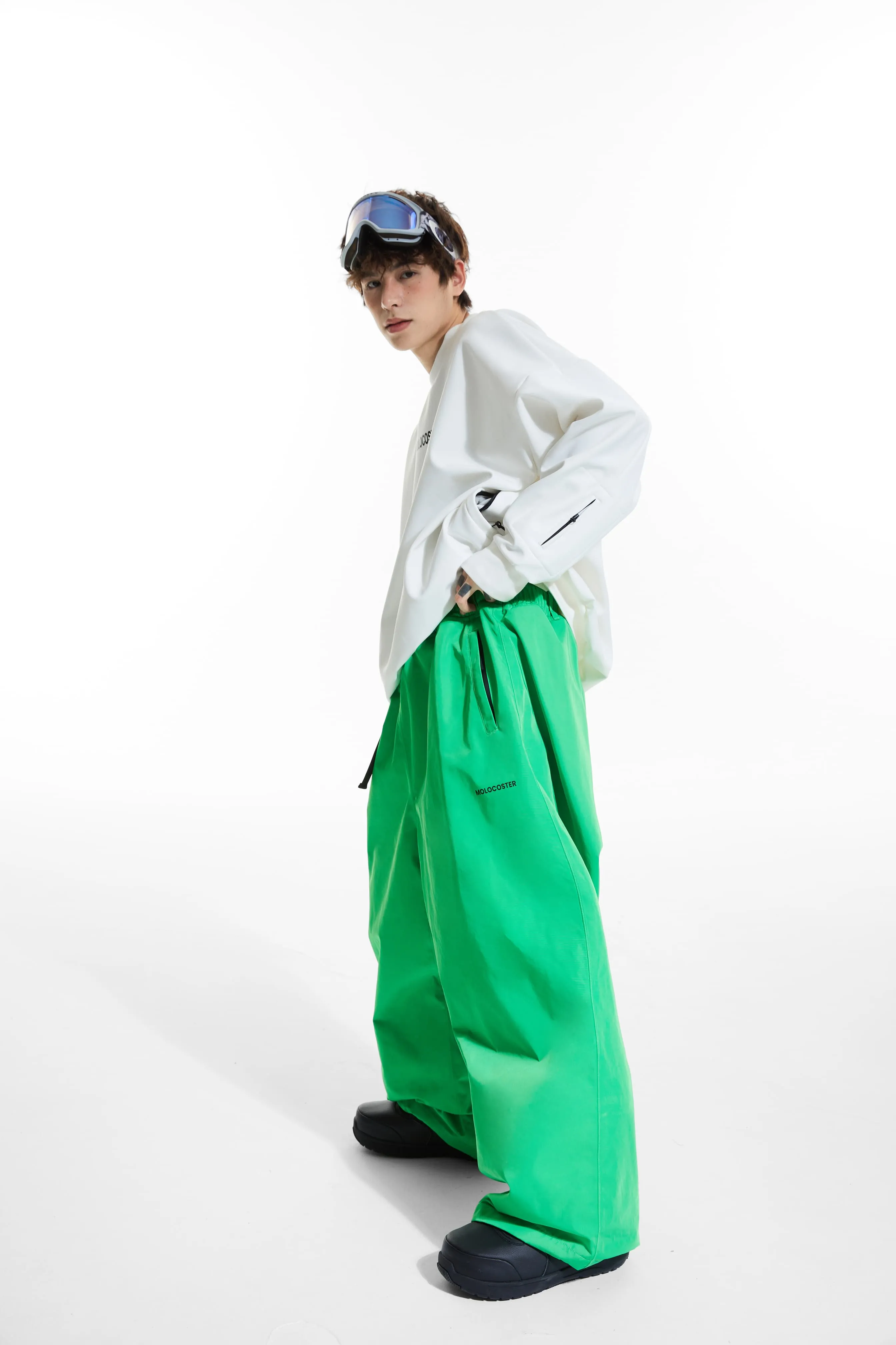 Molocoster Oversize Fleece Snow Pants - Unisex