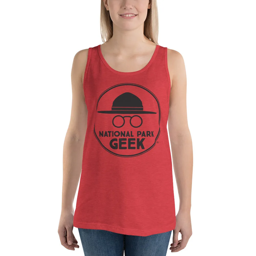 National Park Geek Unisex Tank Top - Various Colors - Black Logo