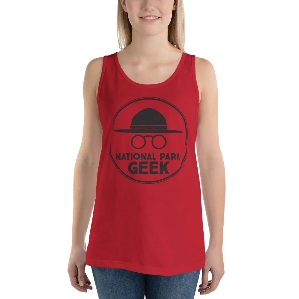 National Park Geek Unisex Tank Top - Various Colors - Black Logo