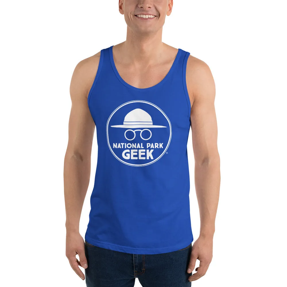 National Park Geek Unisex Tank Top - Various Colors - White Logo