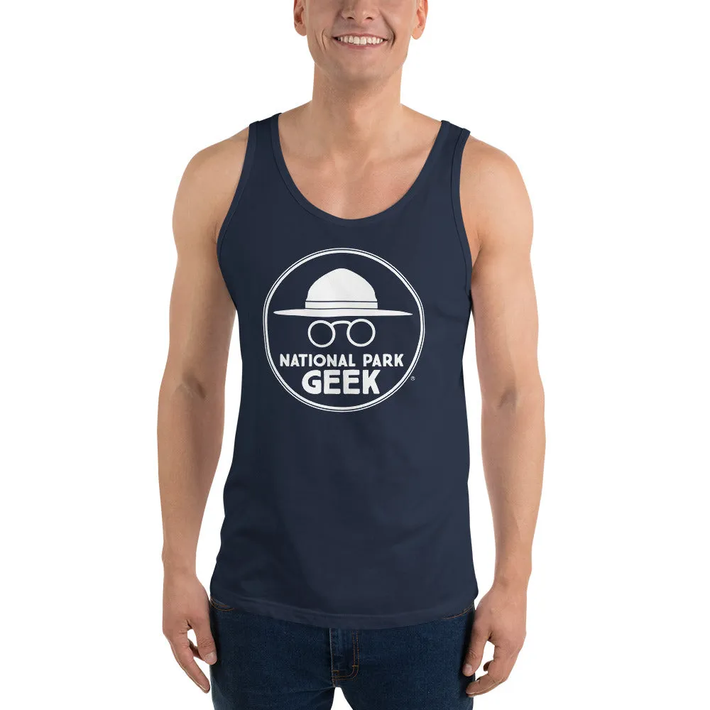 National Park Geek Unisex Tank Top - Various Colors - White Logo