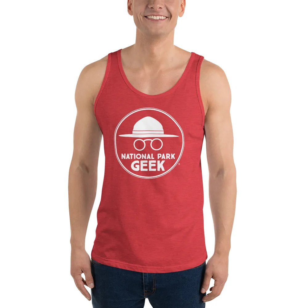 National Park Geek Unisex Tank Top - Various Colors - White Logo