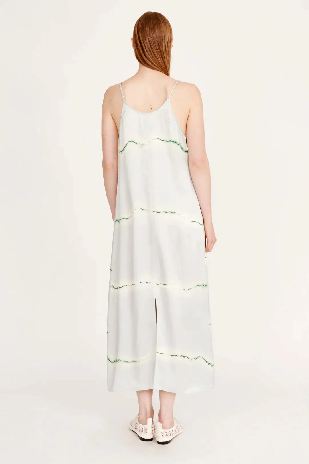 NORMANDIE MAXI DRESS - ICE BLUE AND JADE