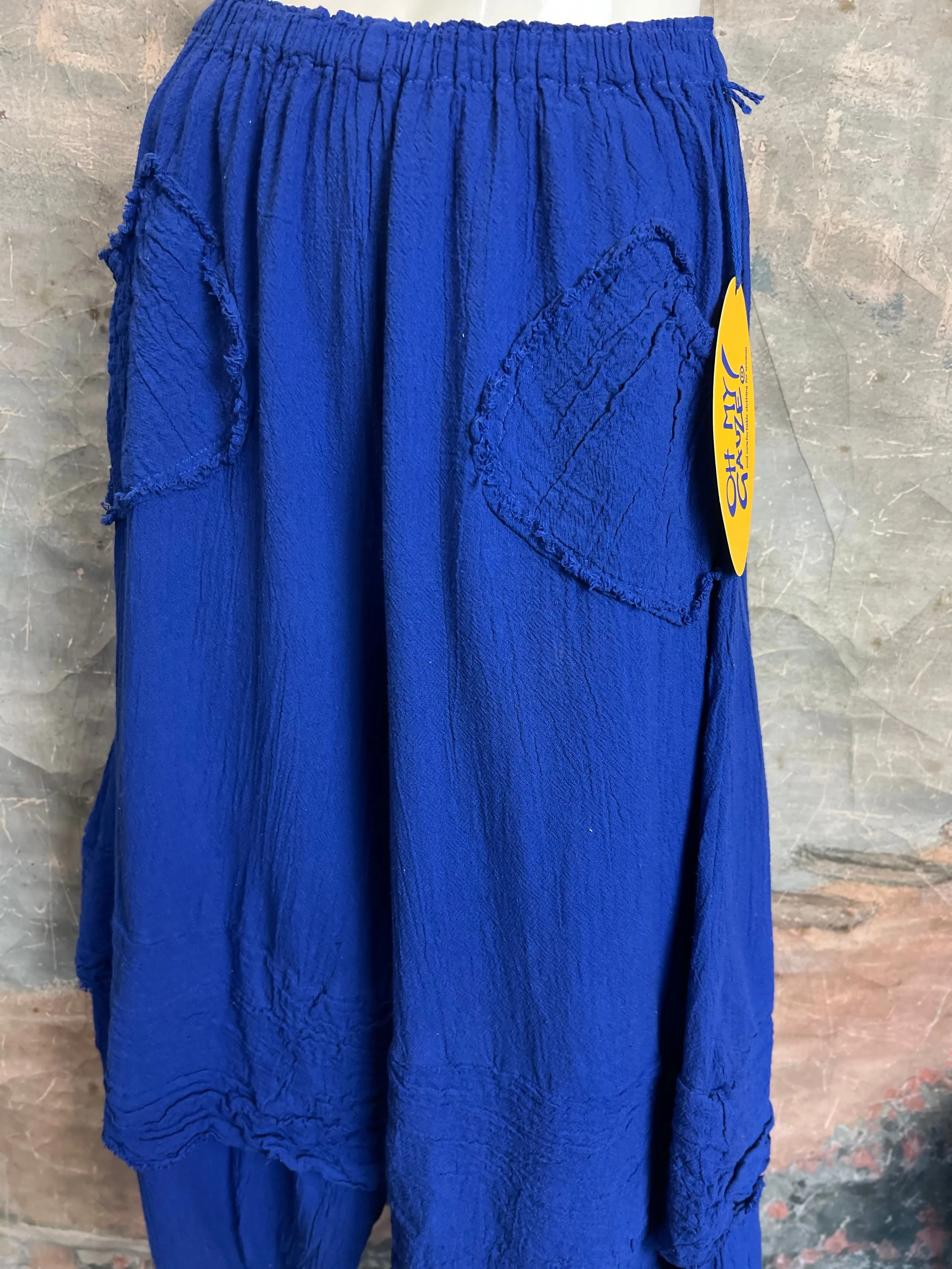 Oh My Gauze The GUCHI Pant-Cobalt Blue