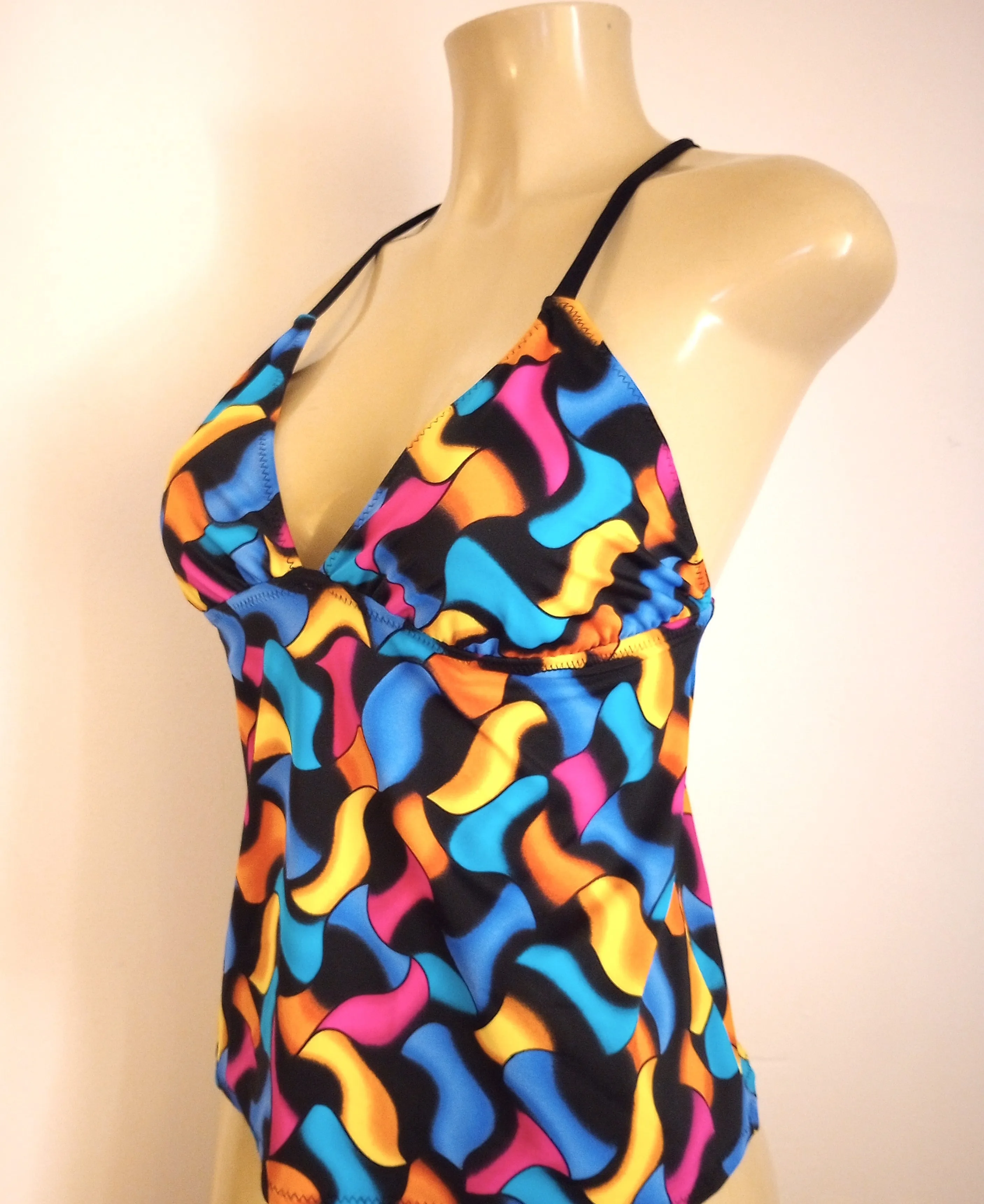 Open Tie Back Tankini Swimsuits