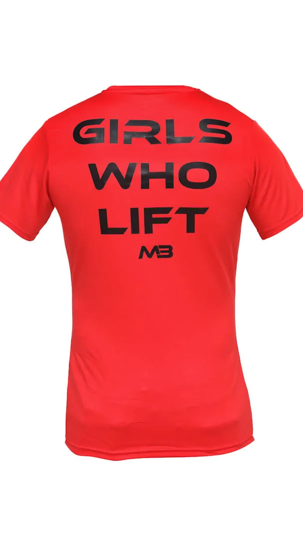 "Girls Who Lift" Performance Unisex Tee