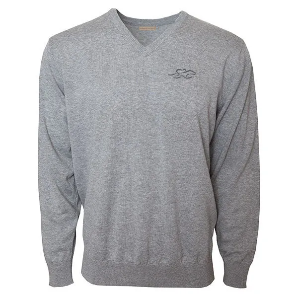 Signature Classic Cotton Sweater - Silver