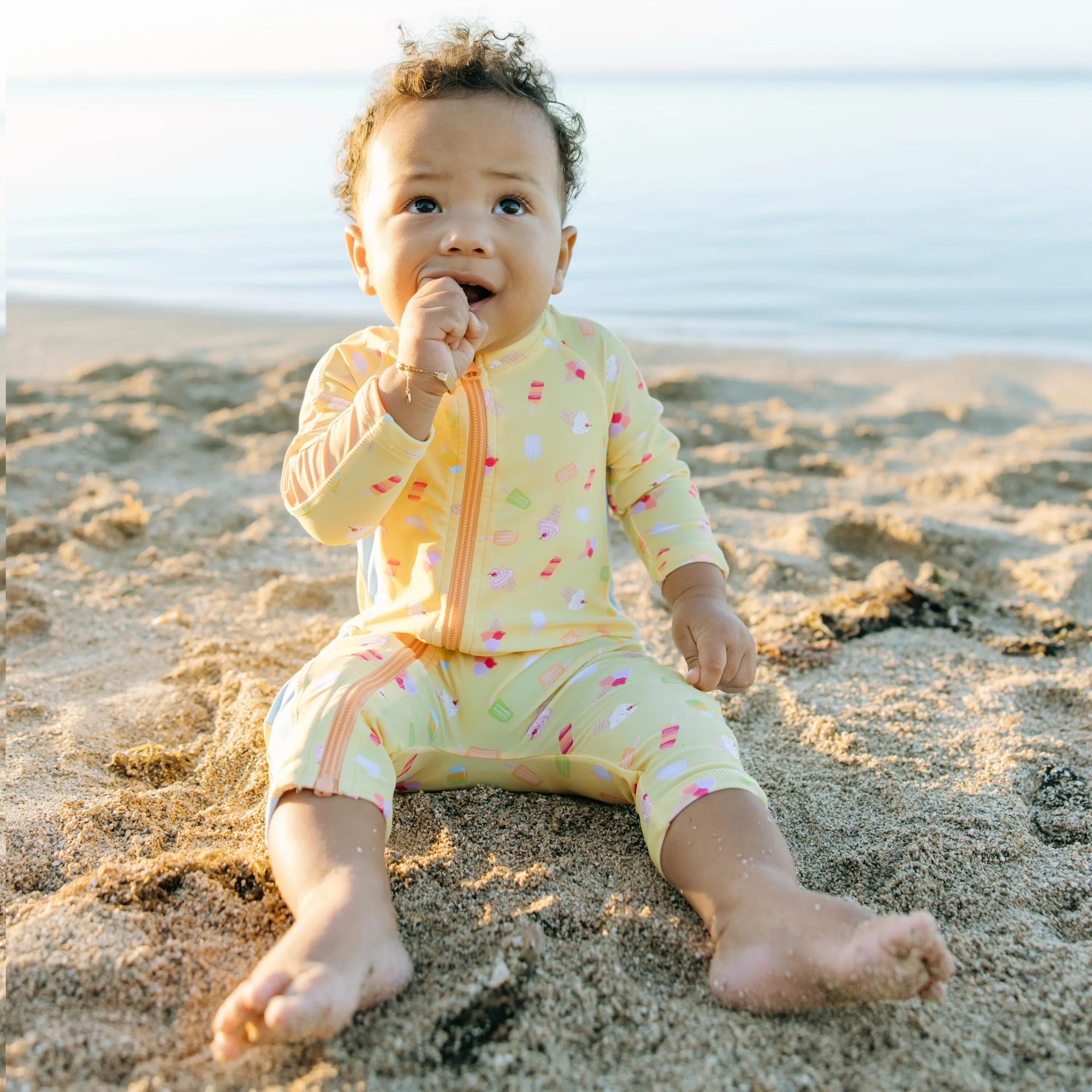 Sunsuit - Long Sleeve Romper Swimsuit | "Sweetie"