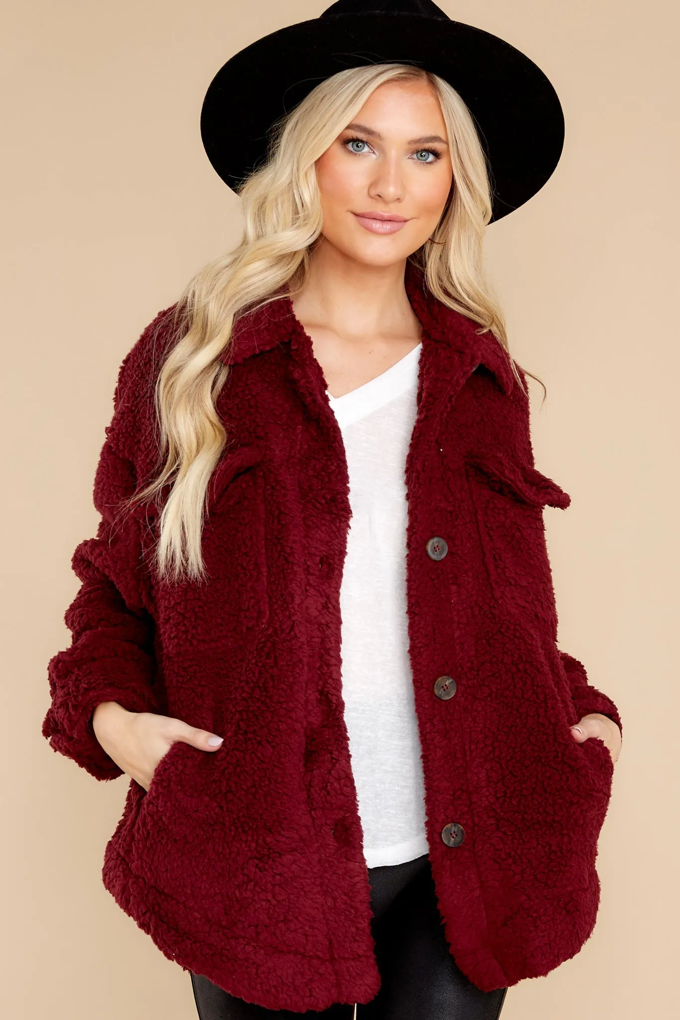 Sweet Promises Wine Sherpa Jacket