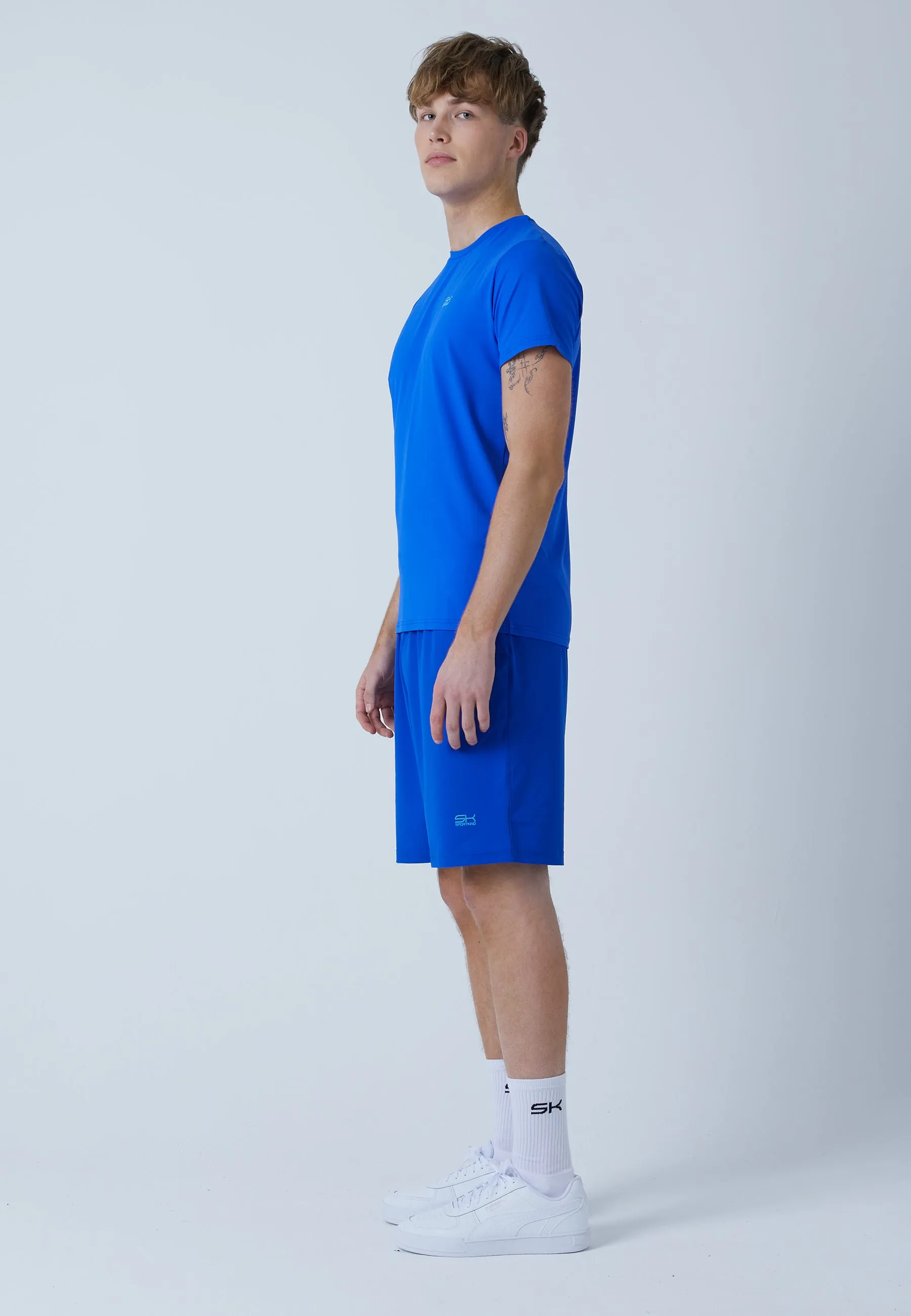 Tennis shorts long, cobalt blue