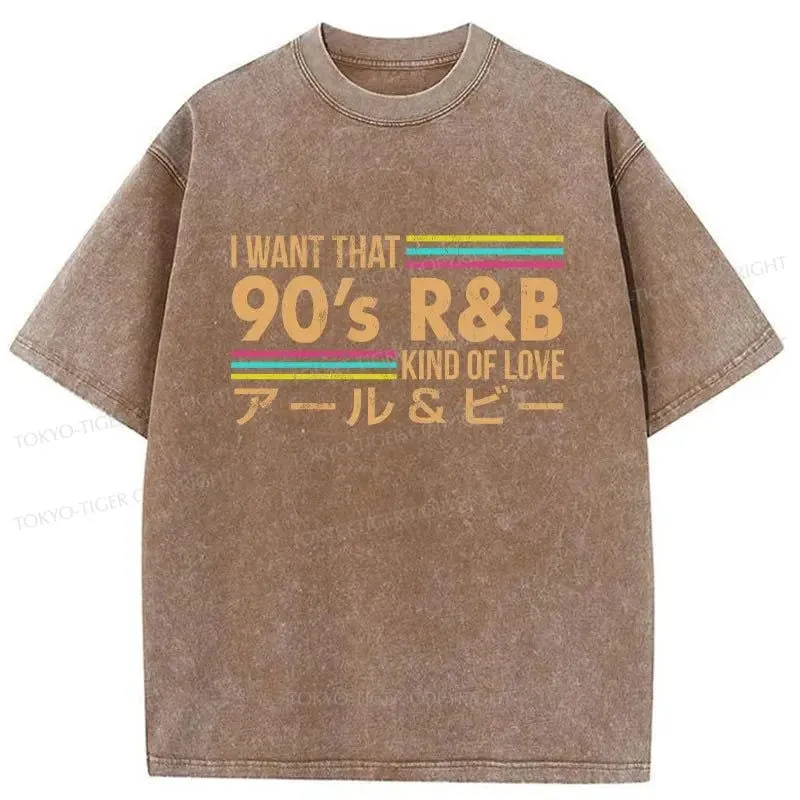 Tokyo-Tiger 90'S R&B Japanese Washed T-Shirt