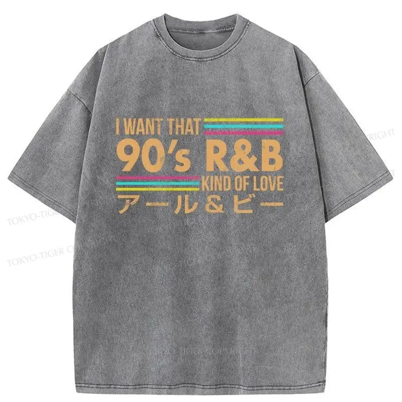 Tokyo-Tiger 90'S R&B Japanese Washed T-Shirt