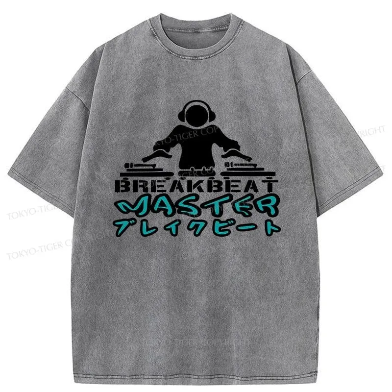 Tokyo-Tiger Breakbeat Master Washed T-Shirt