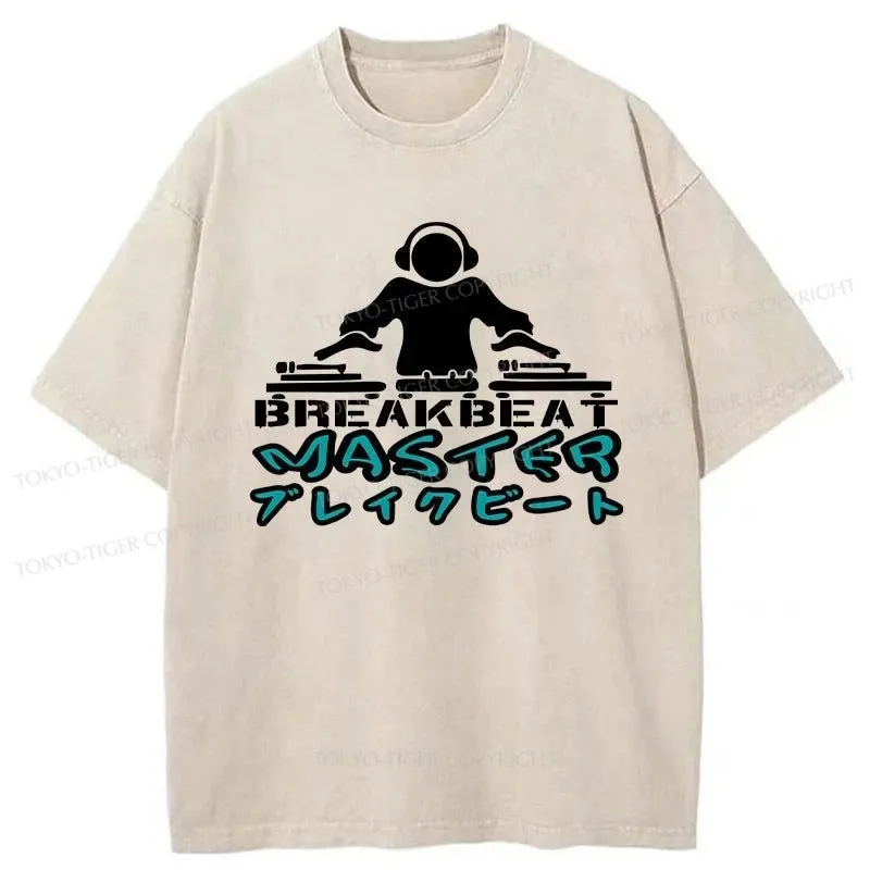 Tokyo-Tiger Breakbeat Master Washed T-Shirt