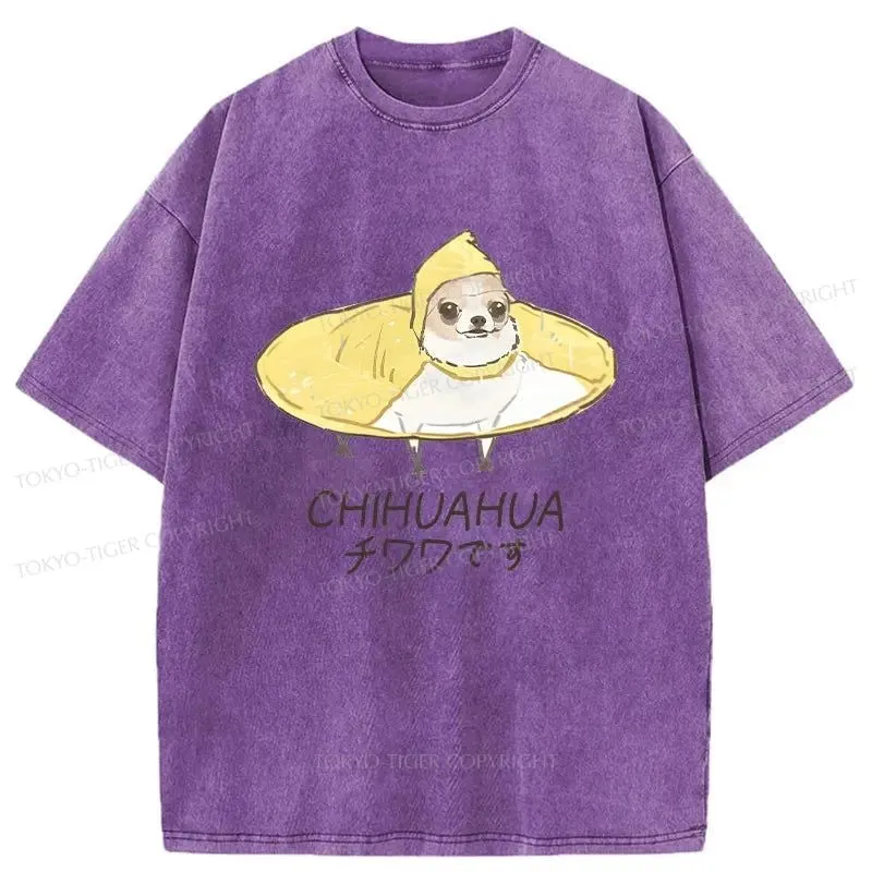 Tokyo-Tiger Cute Chihuahua Japan Washed T-Shirt